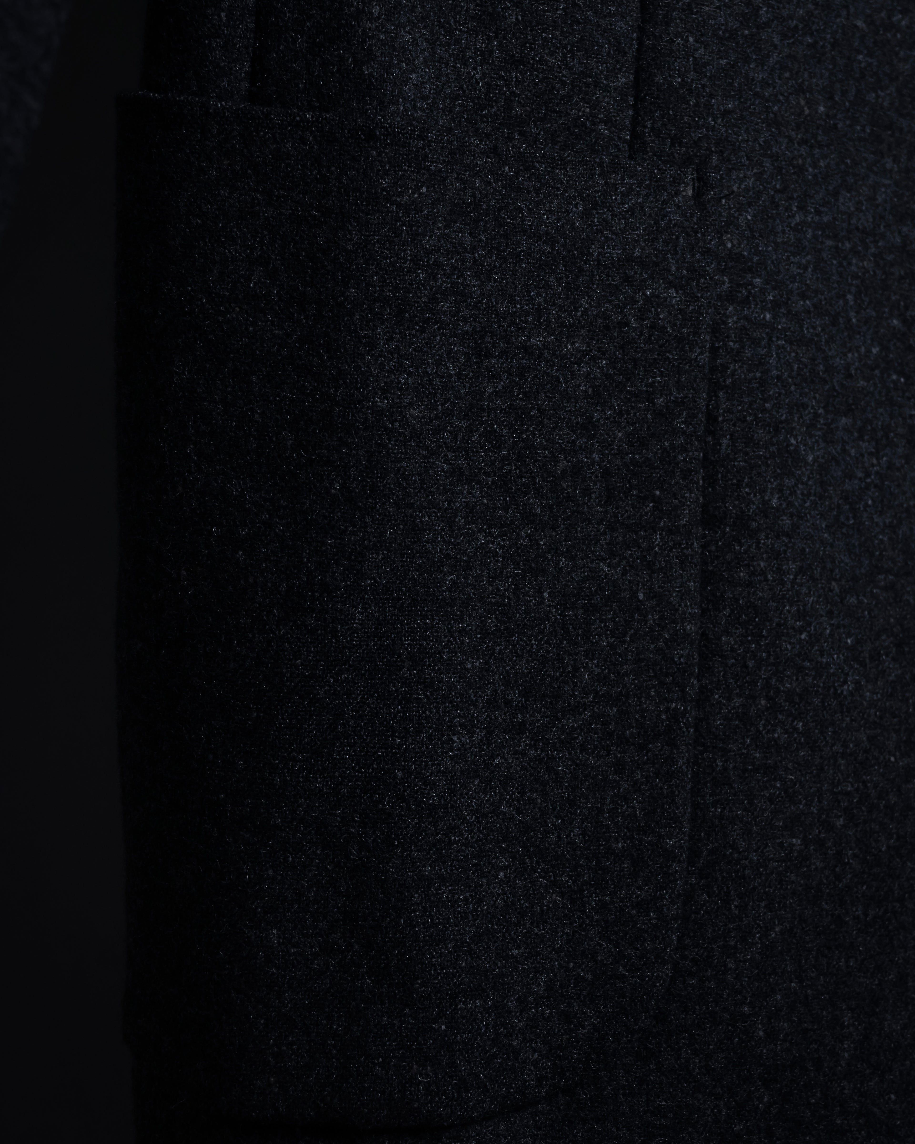 "BURBERRY" Marbled wool unlined tailored jacket