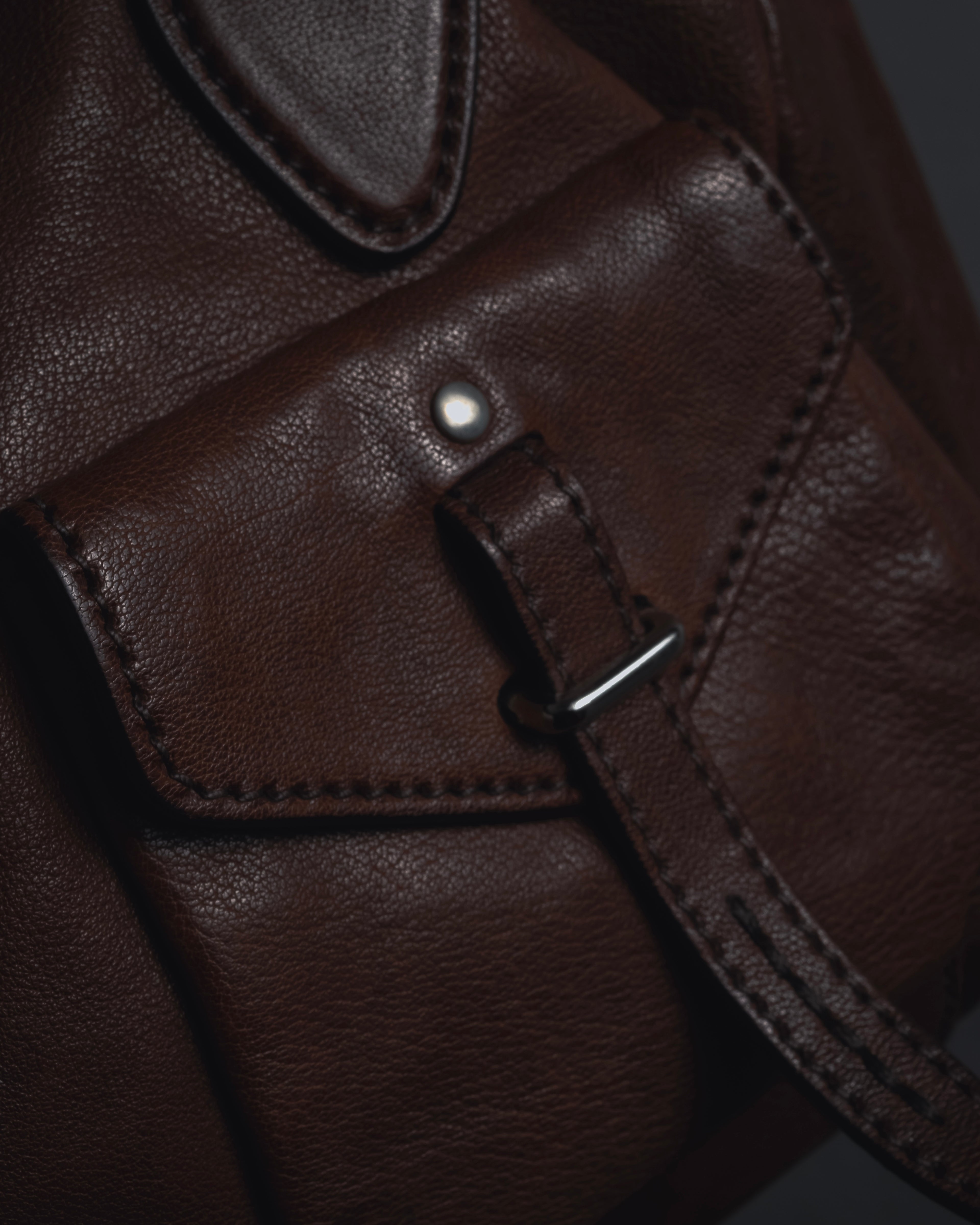 "JIL SANDER" 90’s-00’s Functional pocket leather satchel bag