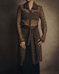 -SPECIAL- “VALENTINO ROMA” 1998-2008 Lace belted sheer coat dress