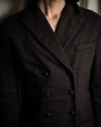 "FENDI" Double-breasted heavy duty wool flannel jacket