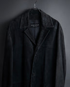 -SPECIAL- "GUCCI" 1998's-01's Tom Ford period beautiful faded suede long coat