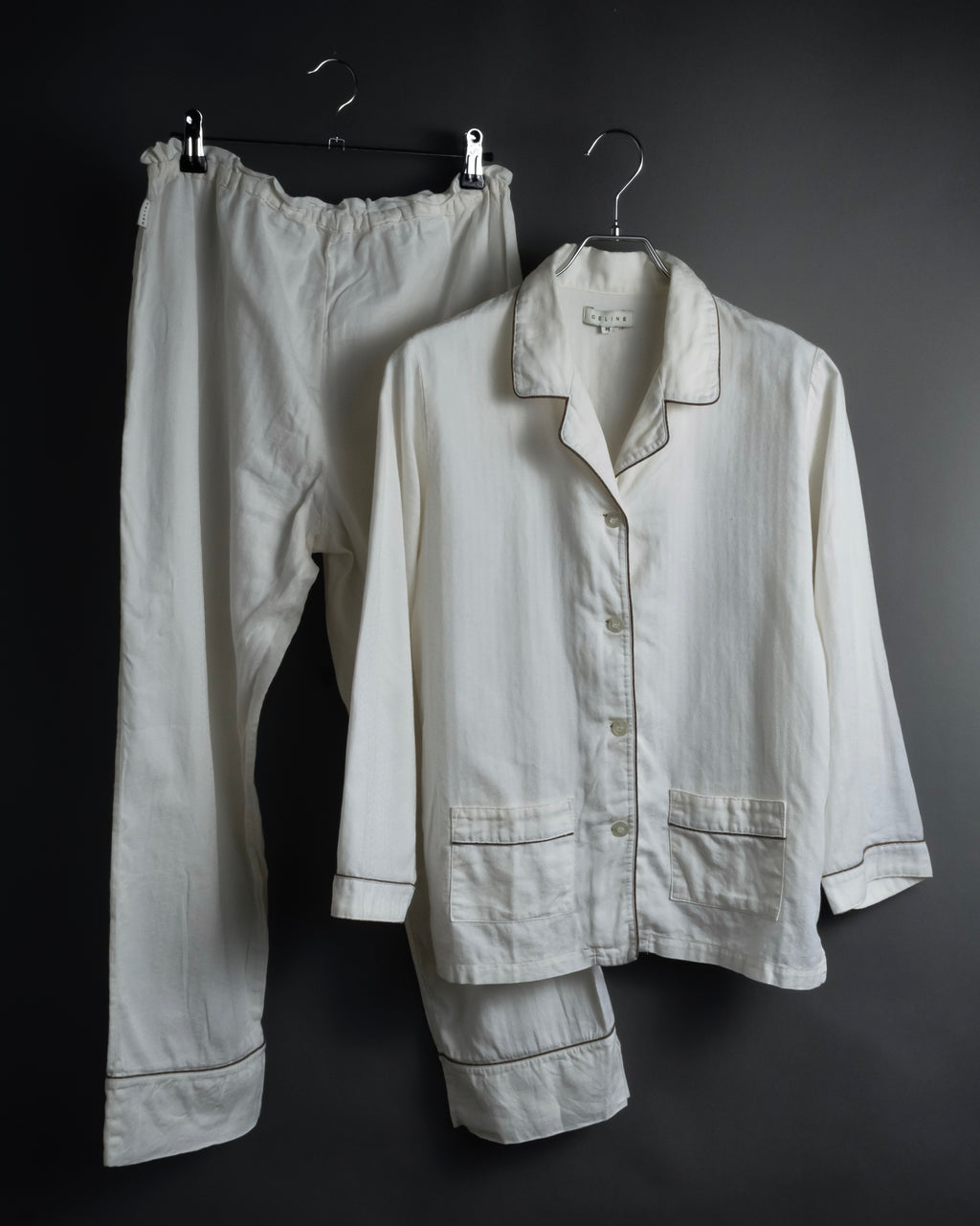 "CELINE" 90's-00's Macadam print pajama set up
