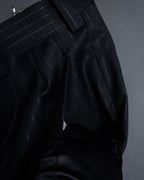 "BALENCIAGA" Chalk stripe pattern long silhouette set up