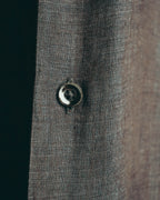-SPECIAL- “HERMES” 90’s-00’s wide-collar linen shirt