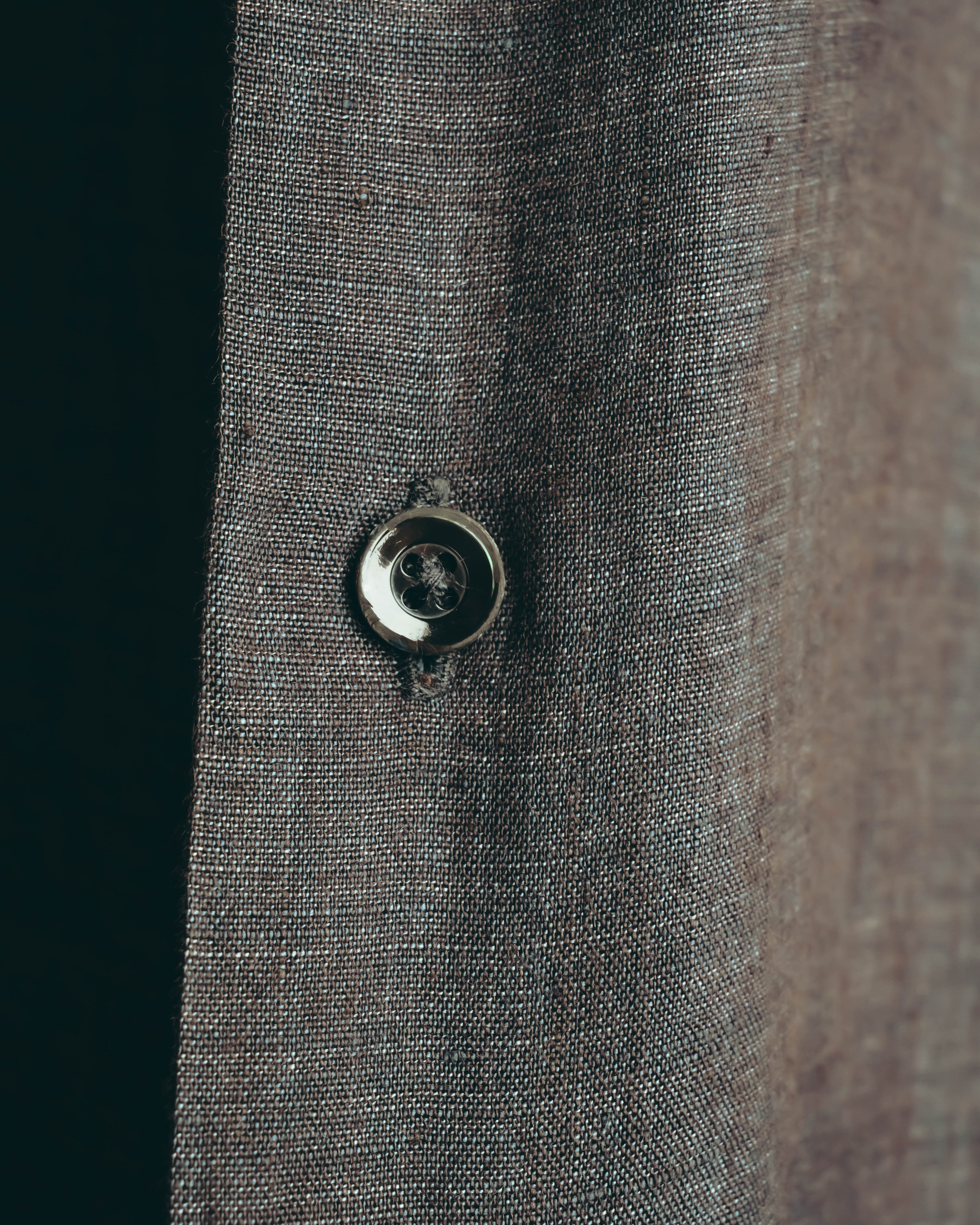 -SPECIAL- “HERMES” 90’s-00’s wide-collar linen shirt