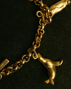 "Salvatore Ferragamo" 80's-90's Playful winter charm bracelet