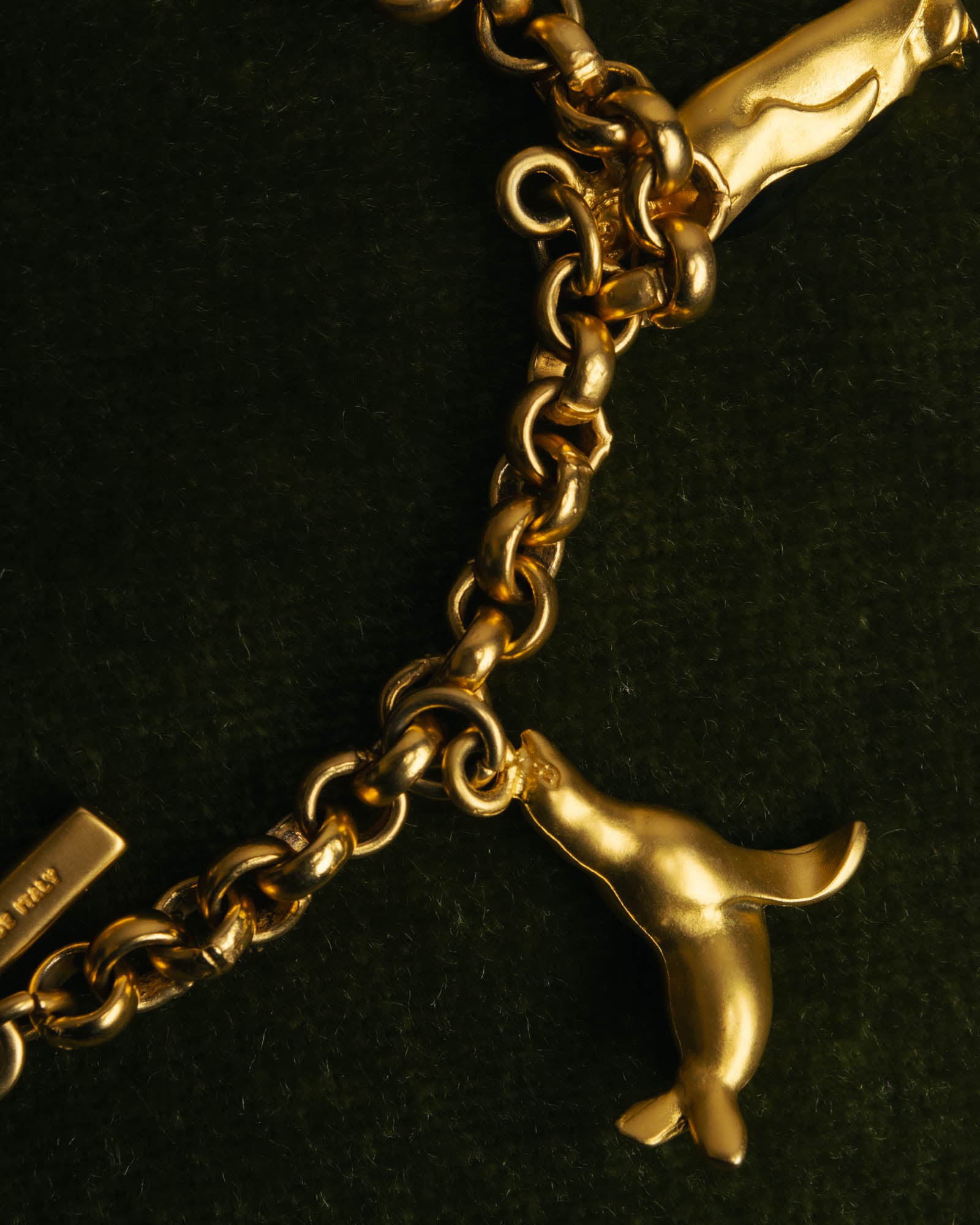 "Salvatore Ferragamo" 80's-90's Playful winter charm bracelet