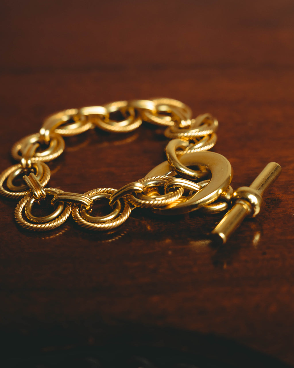 –SPECIAL– "CELINE" 90's Sculptural link bracelet