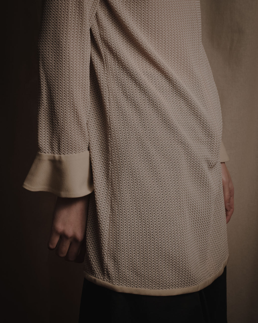 "Christian Dior" 90’s sculptural mesh-knit tunic