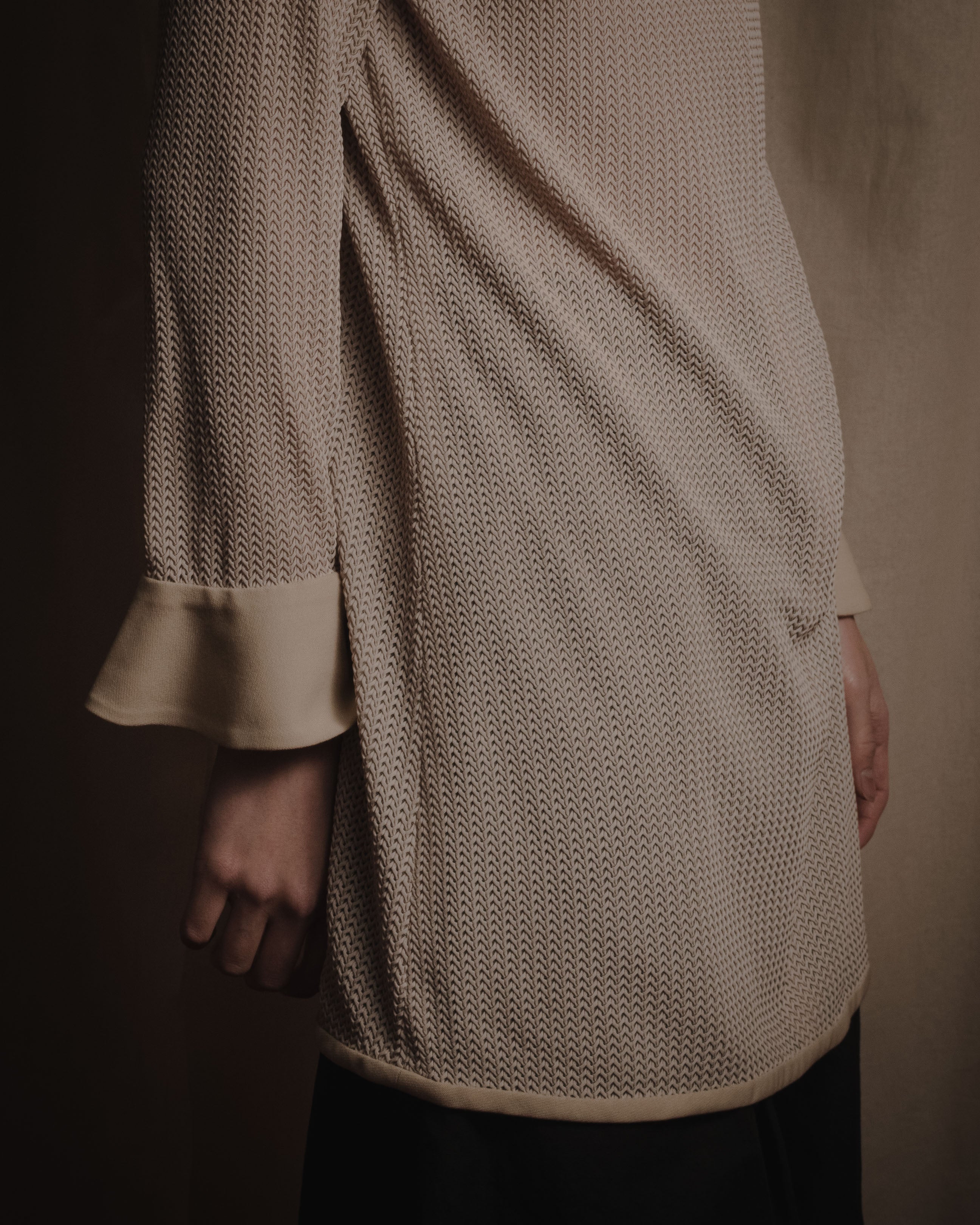 "Christian Dior" 90’s sculptural mesh-knit tunic