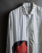 "STELLA McCARTNEY" 18SS Drag queen graphic design stripe shirt