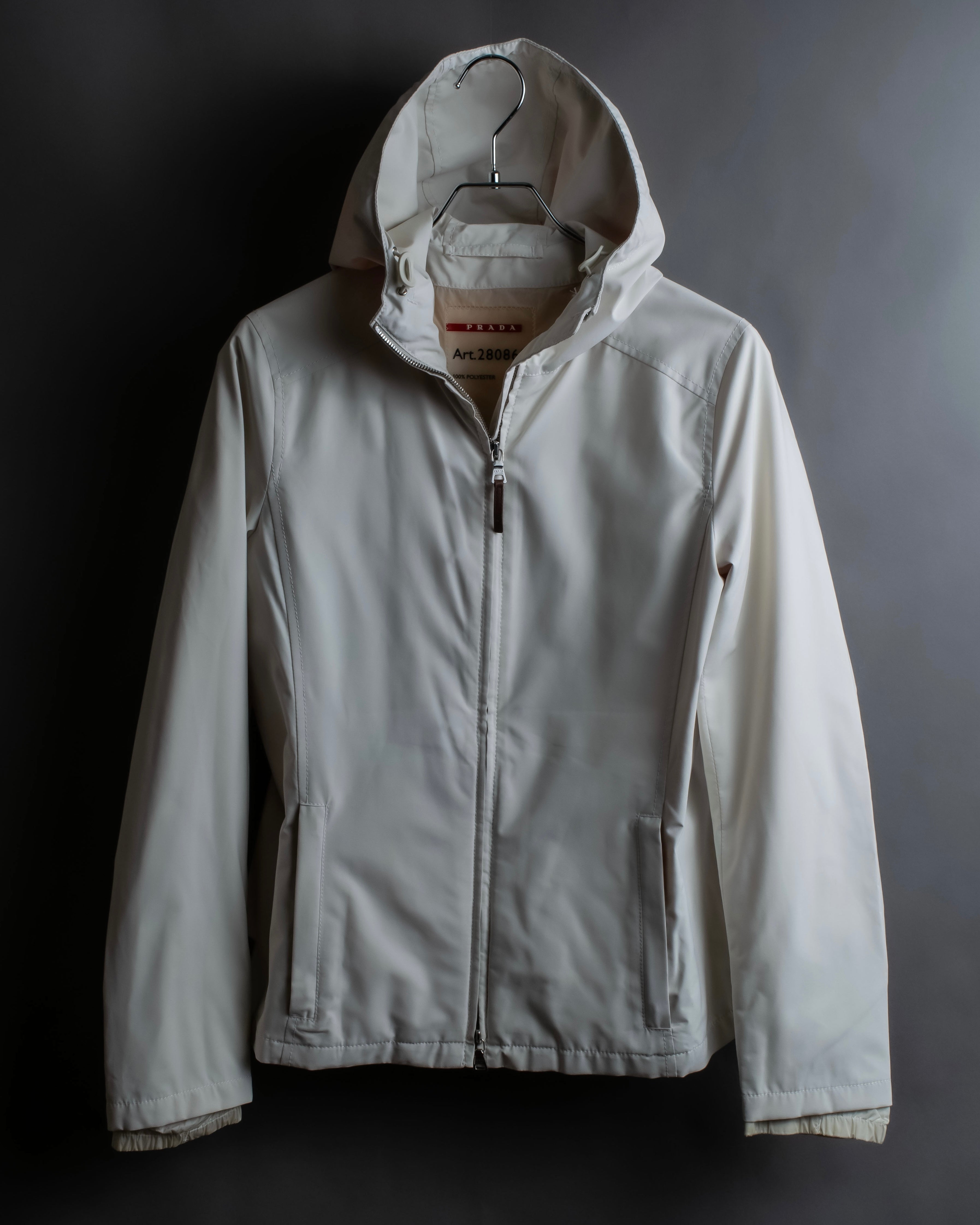 "PRADA SPORT" Double zipper hooded jacket