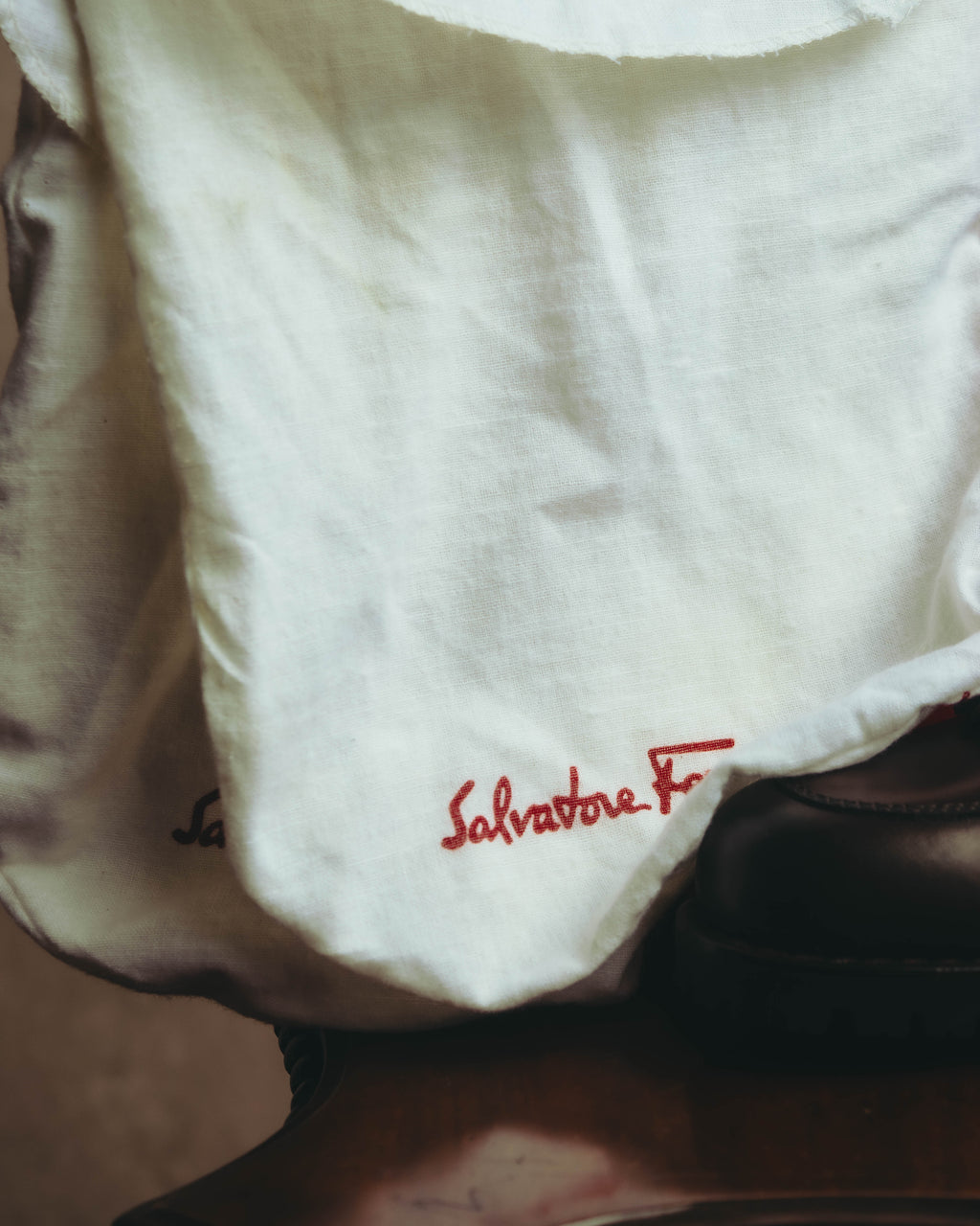 "Salvatore Ferragamo" 90's-00's Kiltie fringe leather derby shoes