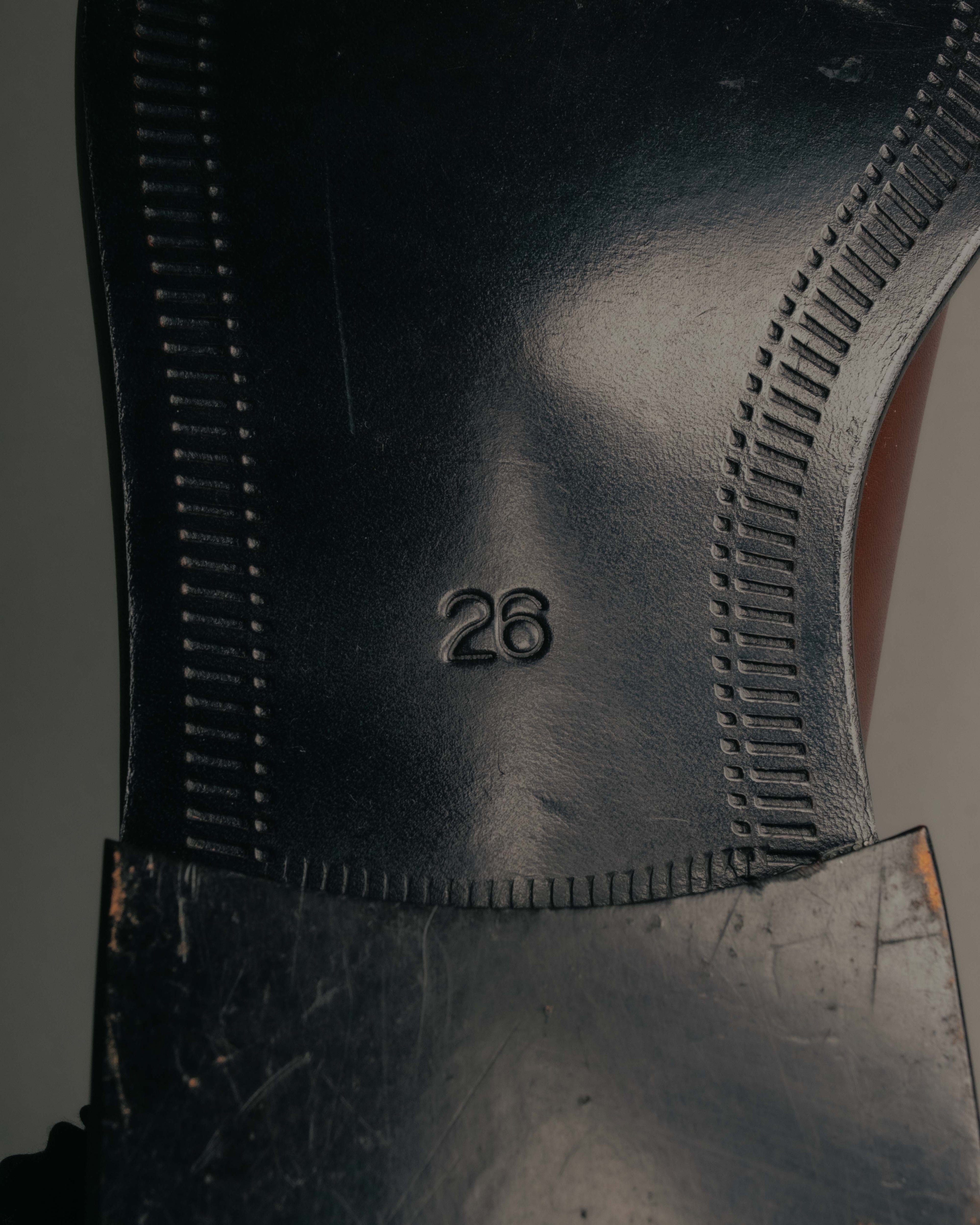 "BURBERRY LONDON" 00's-10's Sleek leather lace-up derby shoes