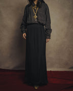 -SPECIAL- “Christian Dior” 80’s silk pleated long skirt