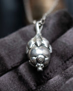 “Georg Jensen” Fruit motif designed silver chain necklace