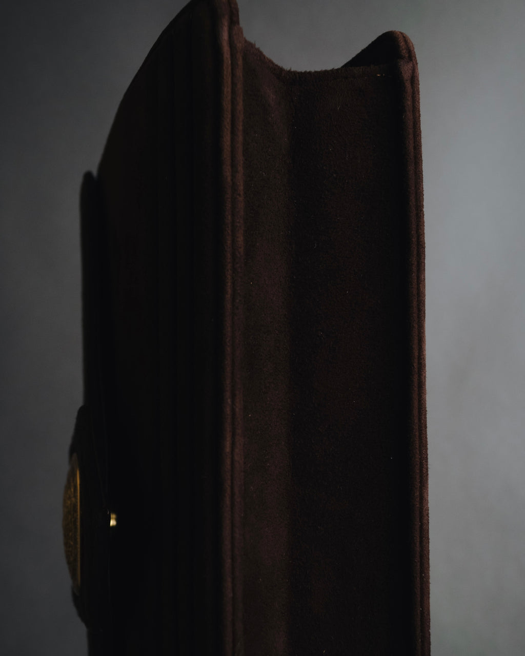 "Yves Saint Laurent" 80’s-90’s Concho suede chain shoulder bag