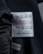 "Vintage raglan sleeve 100% cashmere stand-collar coat"