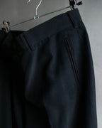 "JEAN PAUL GAULTIER FEMME"
 High-waisted straight draping slacks