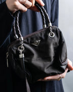 "BOTTEGA VENETA" 2way logo plate nylon bag