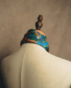 "GUCCI" Late 70's-early 90's oriental motif silk scarf