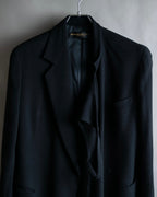 "DKNY" Asymmetrical design woven tailored jacket