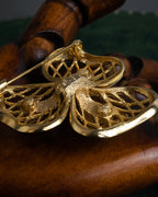 "BALENCIAGA" Floral＆leaf motif brooch set of 2