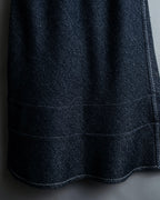 "tricot COMME desGARCONS" Flared silhouette wool cropped skirt