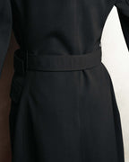 "PRADA" 00's-10's Belted double-breasted wool coat