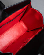 "CELINE" Ringlock design leather hand bag