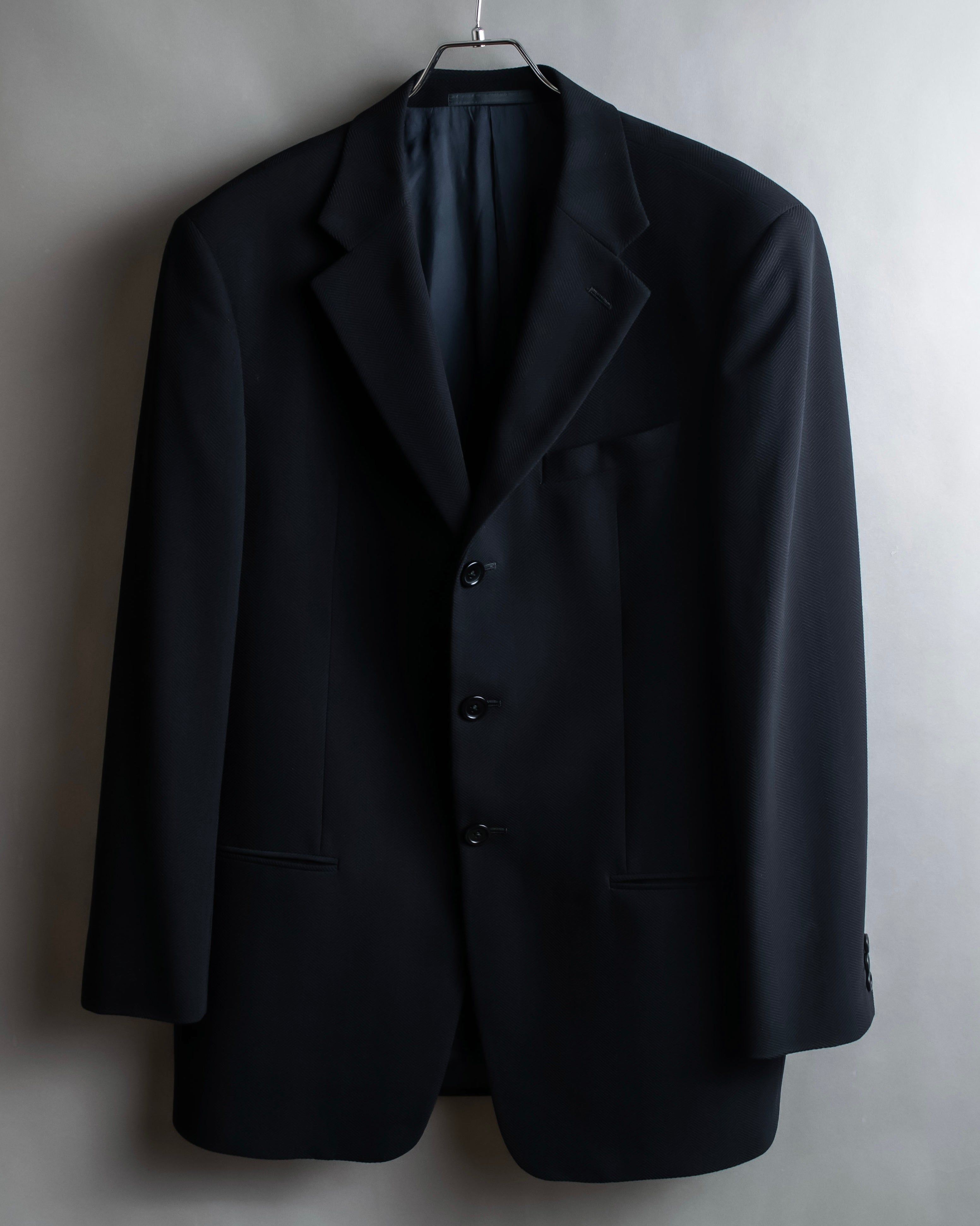 "ARMANI COLLEZIONI" Herringbone weave classical detail set up