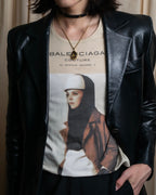"BALENCIAGA" Painting graphic logo engraved T-shirt