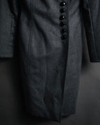 “Miss Dior” 90’s asymmetrical multi button wool dress