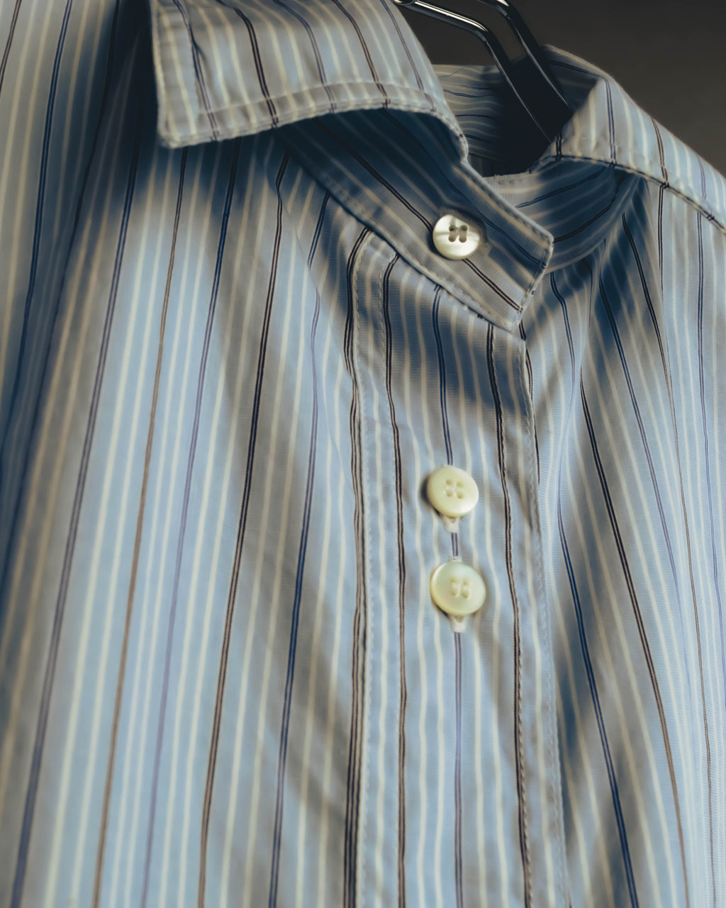 -SPECIAL- "Maison Margiela" 20AW Conceptual double button striped shirt