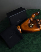 "GUCCI" Coat of arms engraved design ring