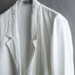 "Christian Dior" 1 button pure white short length tailored jacket