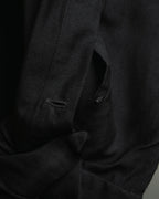 "TOM FORD" 2010's Fluid rayon silk classic collar black shirt