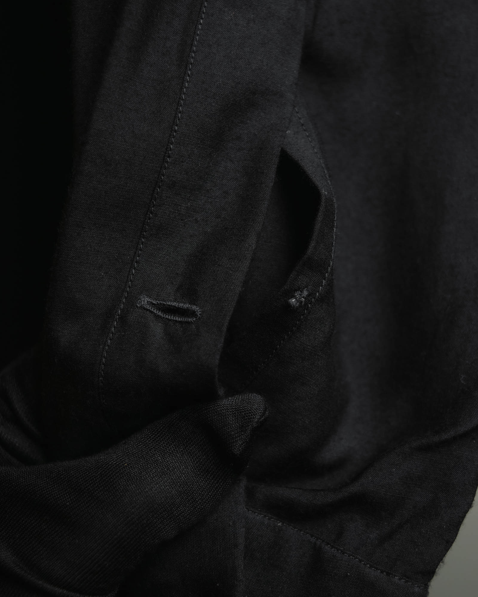 "TOM FORD" 2010's Fluid rayon silk classic collar black shirt