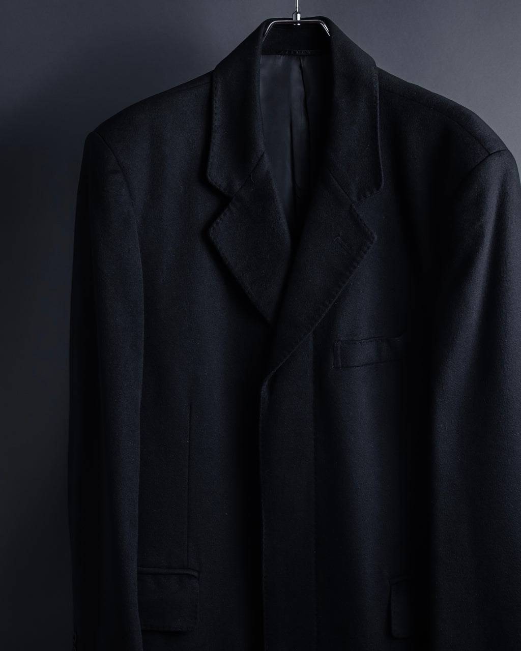 "PIERRE BALMAIN" Classic tailoring 100% cashmere chester coat
