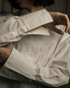 "CHANEL" 96's Spring collection tuck pleats shirt