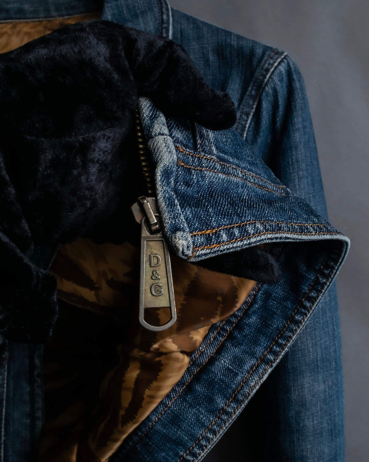 "Dolce & Gabbana" Cutting stitch detail denim jacket