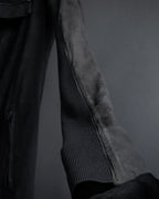 -SPECIAL- "Rick Owens" 13AW Ribbed leather zip-up jacket