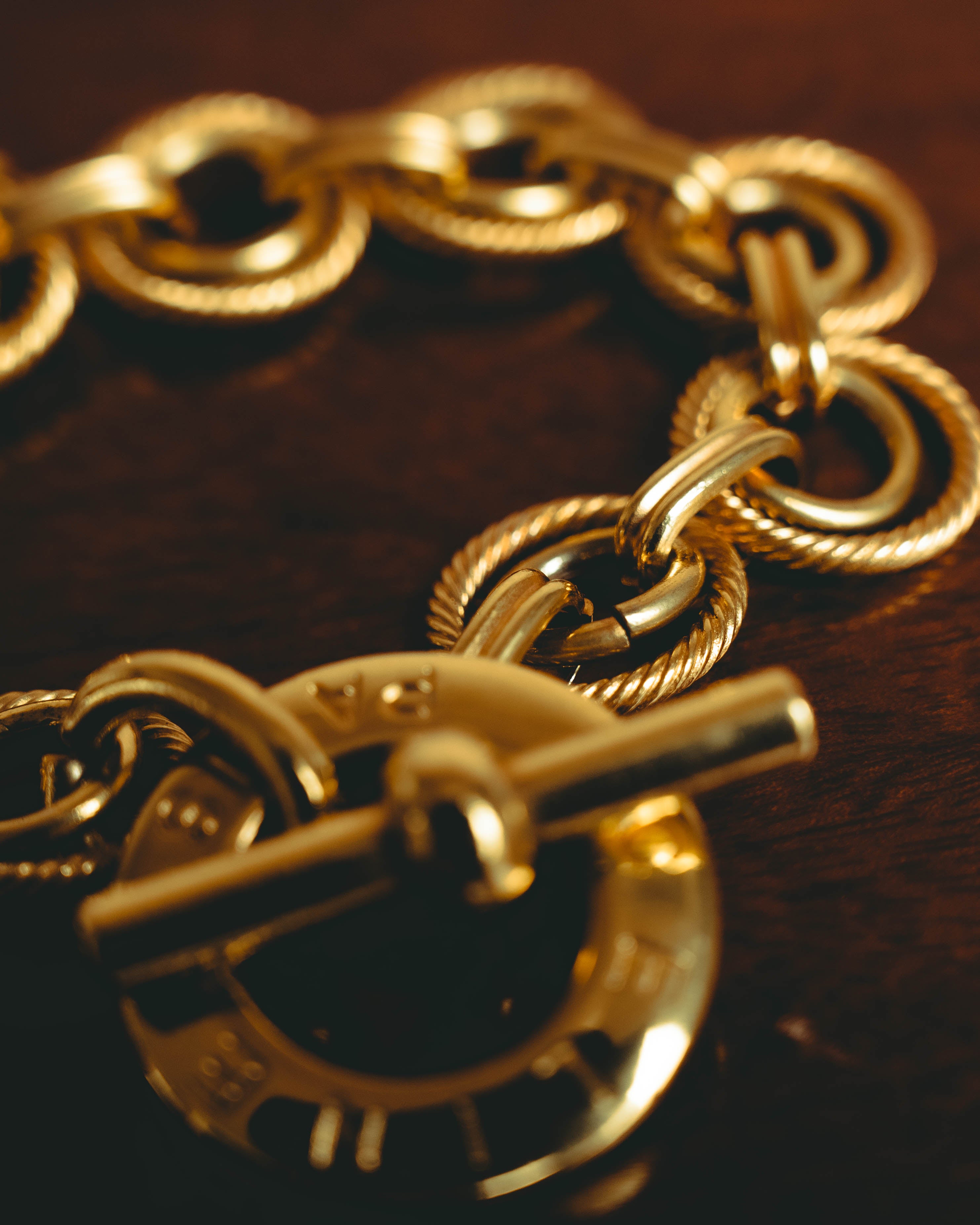 –SPECIAL– "CELINE" 90's Sculptural link bracelet