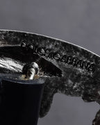 "Dolce & Gabbana" Libra motif silver buckle leather belt