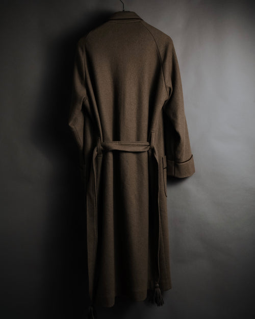 "CELINE" 70’s-80’s Archive sulky embroidered gown coat