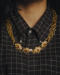 -SPECIAL- “CHANEL” 80’s-90’s ornate gold chain necklace