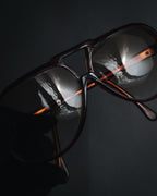 "Yves Saint Laurent" 80’s-90’s Oversized double-bridge aviator sunglasses