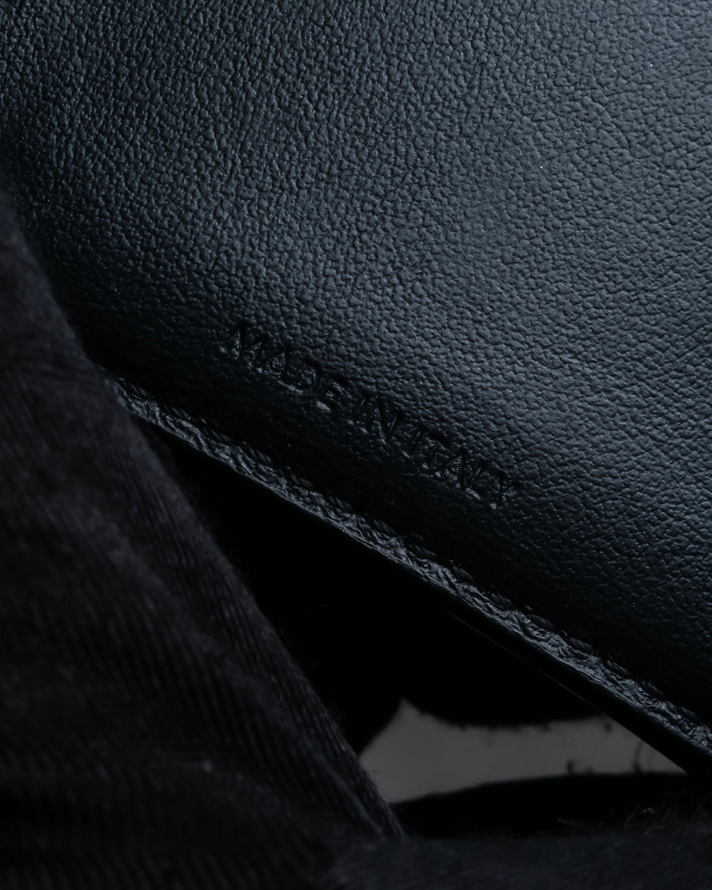 "CELINE" Crossgrain leather tri-fold wallet