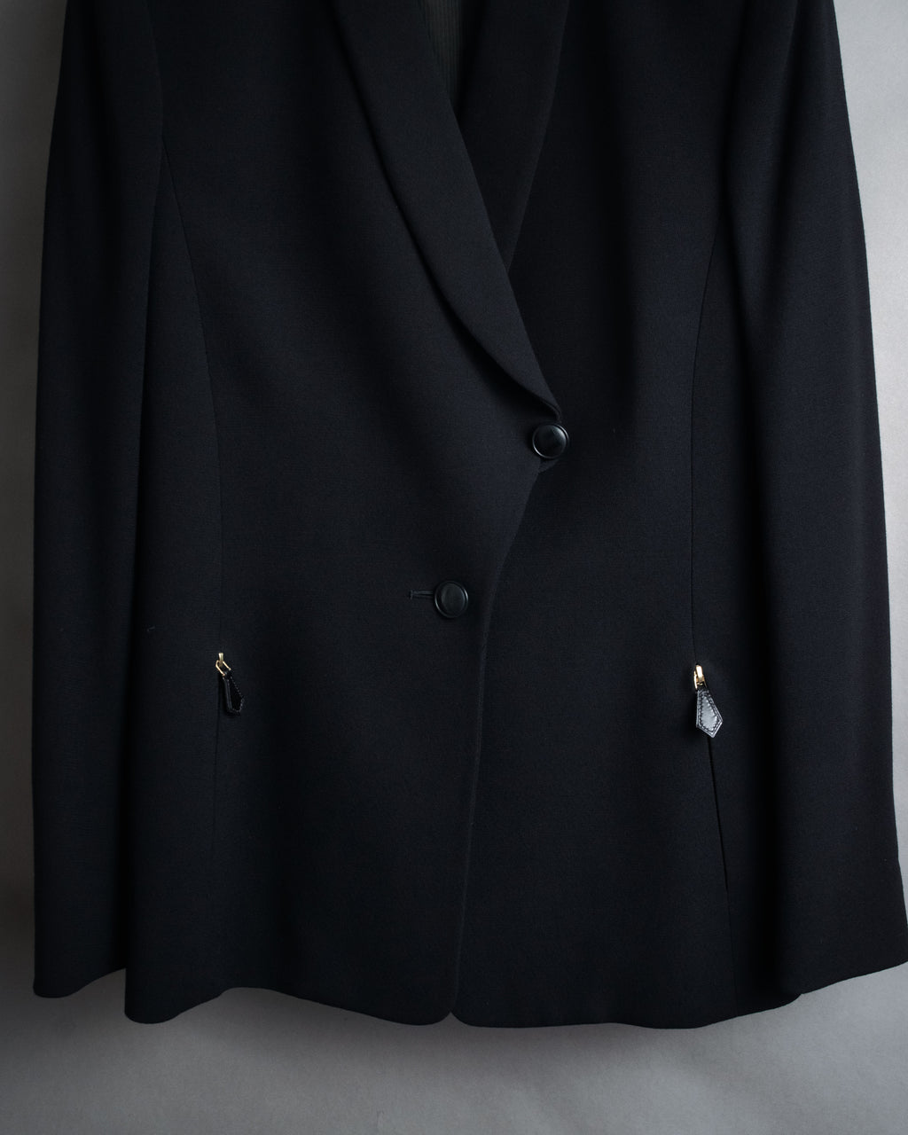 -SPECIAL- “HERMÈS” 90’s Shawl collar asimmetry jacket