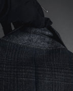 "BALENCIAGA" 90’s Cashmere blend glen check double-breasted blazer